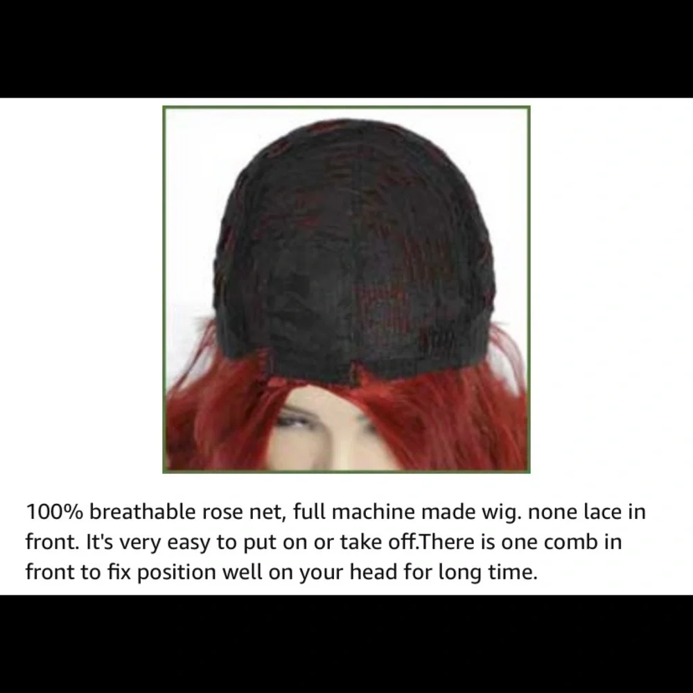Synthetic Ombré Long Wavy Natural Looking Heat Resistant Wig